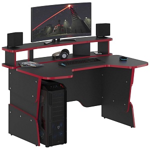 Стол компьютерный регулируемый STG 1390 SKILLL, Антрацит/Красный